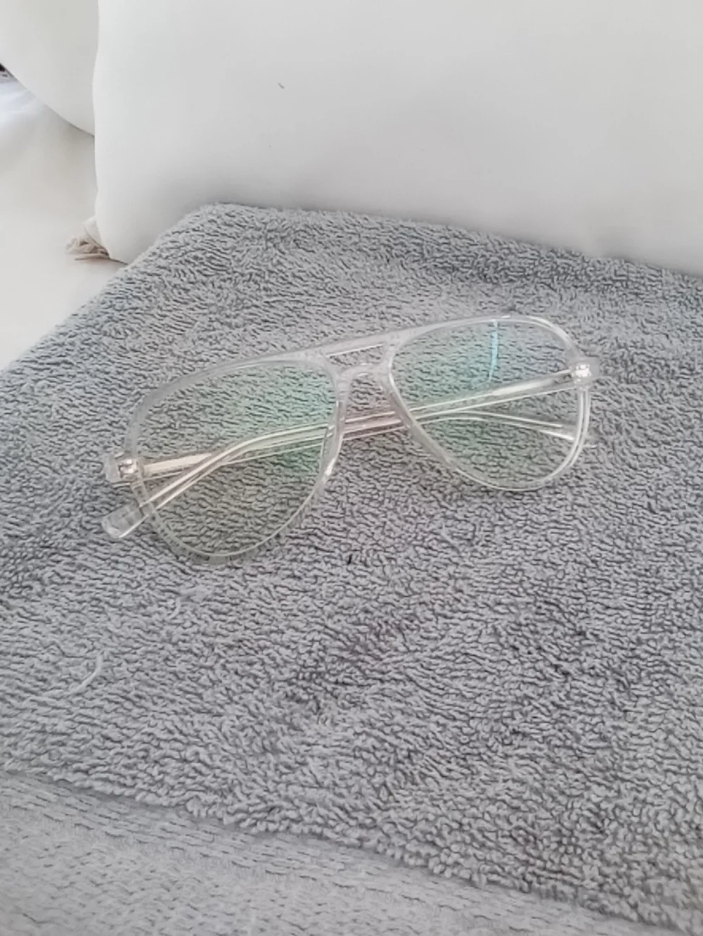 Clear Aviator Sunglasses for Women - Transparent Frame And Lenses